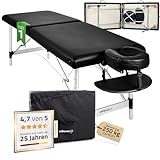 HABYS Nina Massageliege | Klappbar Aluminium 2 Zonen | Massagetisch mit...