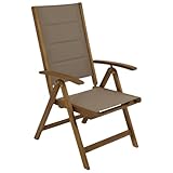 DEGAMO Gartenstuhl Klappsessel Bolivar Hochlehner, 5-Fach verstallbar, Akazie...
