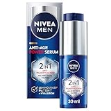NIVEA MEN Anti-Age 2in1 Power Serum, Gesichtspflege für Männer mit Hyaluron...