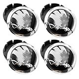 OYZOQ 4 Stück Nabendeckel, 56Mm Radnabenkappen, Auto Radkappen,...