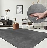 the carpet Relax Moderner Flauschiger Kurzflor Teppich, Anti-Rutsch Unterseite,...