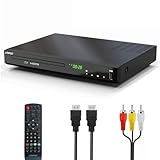 Blu-ray Player für Fernseher, Kompakter 1080P HD Bluray DVD Player mit HDMI,...