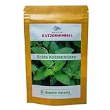 Premium Katzenminze 60g mit Spielsäckchen 100% Biologisch aus Frankreich Nepeta...