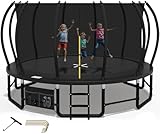 Devoko Trampolin Outdoor Ø228/305/366/427 cm, TÜV Rheinland GS-Zertifikat, Mit...