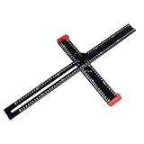 Verstellbares T-Quadrat-Messwerkzeug, professionelles Winkellineal aus...
