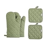 M Miaoyan Ofenhandschuhe und Topflappen, 4-teiliges Set, hohe...