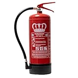 König Feuerlöscher Pulver | 6 kg | Geeignet für die Brandklassen - ABC |...