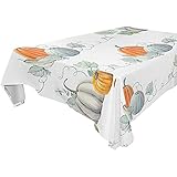Tischdecke Herbstliche Kürbisse Tischtuch Staubdicht Tischdekoration...