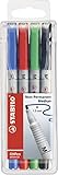 Folienstift - STABILO OHPen universal - wasserlöslich medium - 4er Pack -...