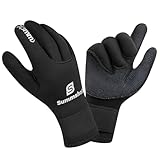 Summshall Neoprenhandschuhe 3mm Neopren Handschuhe für Damen Herren Thermisch...