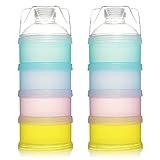 Milchpulver Portionierer Baby,4 Lagiger Milch Pulver Spender,Säuglingsnahrung...