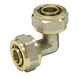 Pipetec Schraubfitting Winkel 16x2 mm 90° für Mehrschicht-Verbundrohr, DVGW, UBA-konform, bis max.100°C