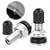 Autoventil,Reifenventil Ventile Felgenventile mit Staubkappen Metall Tubeless...