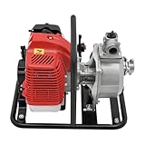 Benzin Wasserpumpe 2-Takt Motor 43cc 1.25KW (1.7PS) • Tragbare...