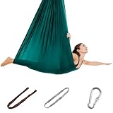 Aerial Yoga Hängematte Set, elastischer Polyesterstoff, inkl. Haupttuch +...