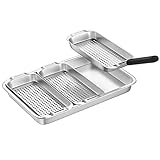 G.a HOMEFAVOR Grillkorb Set, Edelstahl Gemüse, Fleisch Grillschale/Grill...
