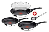 Tefal E43510 Jamie Oliver Pfannenset 5 tlg Induktion, inkl Deckel 28cm+Wender,...