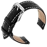 Cobee Leder Uhrenarmbänder, strukturiertes gepolstertes Vintage Uhrenarmband...