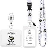 Thboxes Ausweishülle mit Band, Busfahrkarten Hülle Schüler mit Ausweishalter...