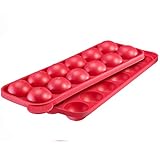 Westmark 12er CakePop-Backform mit Antihaft-Effekt, Silikon, Rot, 30242260