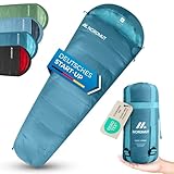 NORDMUT® Schlafsack Erwachsene – kleines Packmaß & Ultraleicht (900/1500g)...