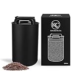 KC Kitchen & Co. Kaffeedose luftdicht für 1 kg Kaffeebohnen – Edelstahl...
