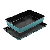Prestige x Nadiya Antihaft-Backbleche, 2er-Set, tiefe Bräter, 33 x 23 cm,...