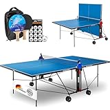 GEWO AWR Tischtennisplatte Outdoor – Wetterfest & klappbar – Melaminharz –...