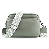TIAASTAP Handtasche Damen Umhängetasche Echtes Leder Crossbody Bag Damen...