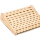 valuents® Sauna Kopfstütze aus Holz – ergonomisch – Sauna Zubehör aus...