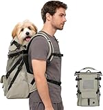Wakytu HundeRucksack für mittelgroße Hunde atmungsaktiv bequem mit...