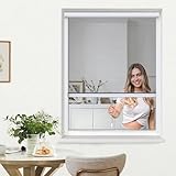 jarolift 4 in 1 Zanzara Insektenschutzrollo Fliegengitter für Fenster, Bausatz...