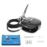 Oasser Airbrush Set Kompressor Dual Action 3 Modi wiederaufladbarer 1000mAh Akku...