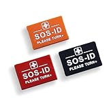 SOS-ID Armbandschlaufen (3er Set) für Notfallarmband aus Silikon mit QR-Code...