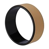 Relaxdays Yogarad, Ø 32 cm, Kunststoff, Kork, rutschfest, für Rückenübungen,...