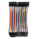 Veemoon 40PCS 10cm Jumper Wire Kabel Female to Female Kabel Steckbrücken Für...