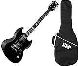 E-Gitarre LTD Viper 10 schwarz mit Deckel