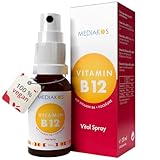 Mediakos® Vitamin B12 + B6 Spray mit 600µg Folsäure (B9) - Hochdosiert &...
