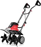 FANTASK 1500W Elektro Bodenhacke mit 6 Hackmesser, Bodenfräse Gartenfräse 43cm...
