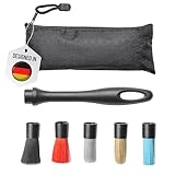 CARMODO® 5in1 Wechselbares Detailing Pinsel Set inkl. Felgenbürsten Aufsatz...
