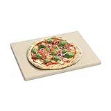 BURNHARD Pizzastein für Backofen, Gasgrill & Holzkohlegrill aus Cordierit für...