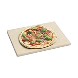 BURNHARD Pizzastein für Backofen, Gasgrill & Holzkohlegrill aus Cordierit für...