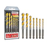 YOKOCUT Universalbohrer Set Profi 7-tlg - Multifunktionale Bohrer für Metall,...