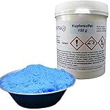 Centra24 Kupfersulfat 150 g in Dose, Kupfervitriol, Kupfer(II)-sulfat-5-hydrat,...