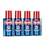 Alpecin Coffein-Liquid - 4 x 200 ml - Haarwasser zur Vorbeugung von erblich...
