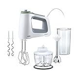 Braun MultiMix 5 HM 5137 Handmixer – Handrührgerät mit stufenloser...