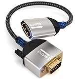 HDMI auf VGA Adapter,HDMI Buchse auf Vga Stecker adapter,Nylon geflochtene 1080p...