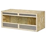 PawHut Terrarium für Reptilien, Reptilienzuchtbox mit Lüftungsgitter, Reptil...