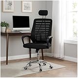 HTI living Ergonomischer Drehstuhl mit Meshbezug und Kopfstütze...