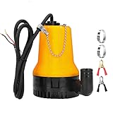 EXLECO Tauchpumpe DC 12V 50W Tauchwasserpumpe 4200L/H Förderpumpe DC-Pumpe...